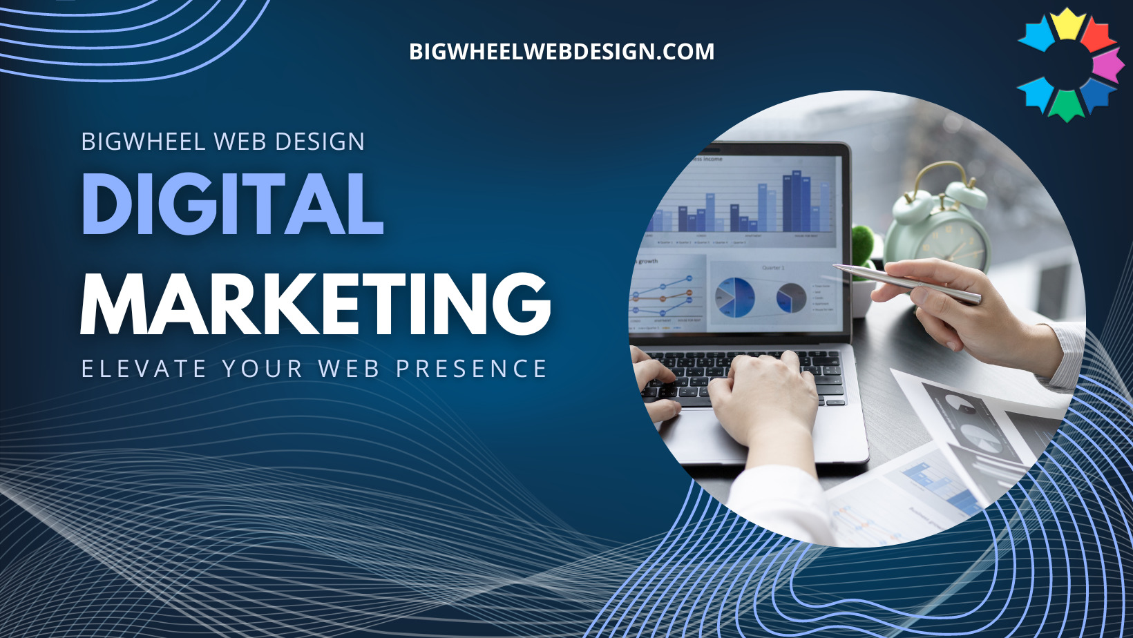 Bigwheel Web Design - Digital Marketing Agency details card.